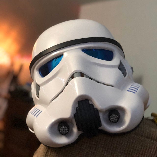 Blue mirror film Stormtrooper helemt lens review from Brady