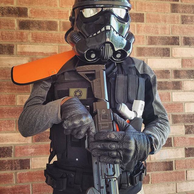 Mario Shadowtrooper Orange Stormtrooper Pauldron Costume Review